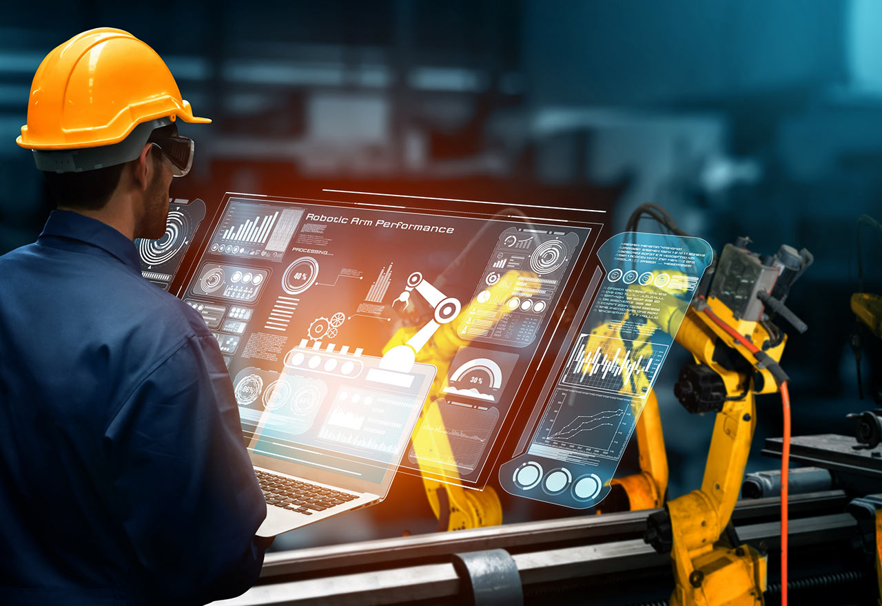 bras-robotiques-industriels-intelligents-usine-numerique
